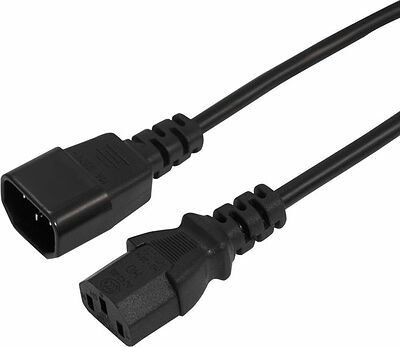 REXANT 04-2727 Шнур сетевой IEC 320 C13 – IEC 320 C14 3x1,0мм², 10A, длина 1,2м REXANT