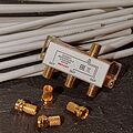 REXANT 05-6102-1 Делитель ТВх3 под F-разъем, 5-1000МГц, Gold (4 F-разъема в комплекте) REXANT REXANT 05-6102-1 Делитель ТВх3 под F-разъем, 5-1000МГц, Gold (4 F-разъема в комплекте) REXANT
