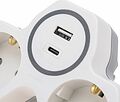 REXANT 11-1253 Двойник электрический (разветвитель) 16А с/з + USB-A + USB-C с защитными шторками, белый REXANT REXANT 11-1253 Двойник электрический (разветвитель) 16А с/з + USB-A + USB-C с защитными шторками, белый REXANT