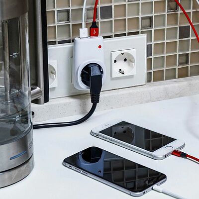 REXANT 11-6017 Адаптер питания 220В + 2 USB REXANT RX-17