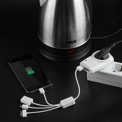 REXANT 11-6017 Адаптер питания 220В + 2 USB REXANT RX-17