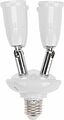 REXANT 11-8864 Разветвитель цокольный Е27-4хЕ27 (поворотный цоколь) белый REXANT