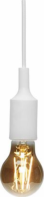 REXANT 11-8884 Патрон E27 силиконовый со шнуром 1м белый REXANT