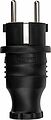 REXANT 111-001 Вилка влагозащищенная прямая, с/з, 16А, IP44, каучук, черная REXANT REXANT 111-001 Вилка влагозащищенная прямая, с/з, 16А, IP44, каучук, черная REXANT