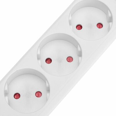 REXANT 13-4007 Удлинитель STANDARD 3 гнезда, 3м, 2х1,0мм², б/з, белый REXANT