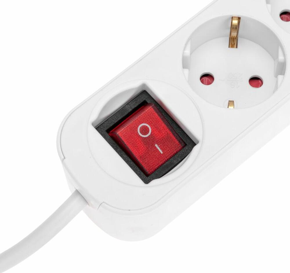 REXANT 13-4017 Удлинитель STANDARD 3 гнезда, 5м, 3х1,0мм², с/з, с выключателем, 2 USB, белый REXANT