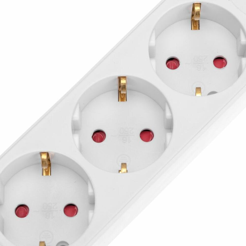 REXANT 13-4017 Удлинитель STANDARD 3 гнезда, 5м, 3х1,0мм², с/з, с выключателем, 2 USB, белый REXANT