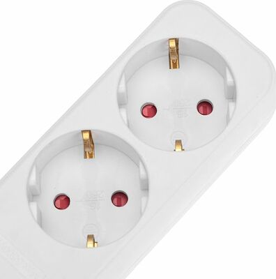 REXANT 13-4028 Удлинитель STANDARD 5 гнезд, 1,5м, 3х1,0мм², с/з, белый REXANT