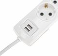 REXANT 13-4111 Удлинитель PREMIUM 3 гнезда, 5м, 3х1,5мм², с/з, 2 USB, белый REXANT REXANT 13-4111 Удлинитель PREMIUM 3 гнезда, 5м, 3х1,5мм², с/з, 2 USB, белый REXANT