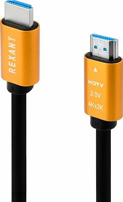 REXANT 17-6105 Кабель HDMI - HDMI 2.0, 3м, Gold REXANT
