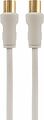 REXANT 18-0004 Шнур ТВ гнездо - ТВ штекер, 3м, белый REXANT REXANT 18-0004 Шнур ТВ гнездо - ТВ штекер, 3м, белый REXANT