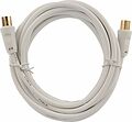 REXANT 18-0004 Шнур ТВ гнездо - ТВ штекер, 3м, белый REXANT REXANT 18-0004 Шнур ТВ гнездо - ТВ штекер, 3м, белый REXANT