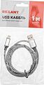 REXANT 18-4245 Кабель USB-A – Lightning, 2,4А, 1м, нейлон, серый REXANT REXANT 18-4245 Кабель USB-A – Lightning, 2,4А, 1м, нейлон, серый REXANT