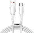REXANT 18-7067 Кабель USB-A – Type-C, 5А, 100Вт, 1м, в белой нейлоновой оплетке REXANT REXANT 18-7067 Кабель USB-A – Type-C, 5А, 100Вт, 1м, в белой нейлоновой оплетке REXANT