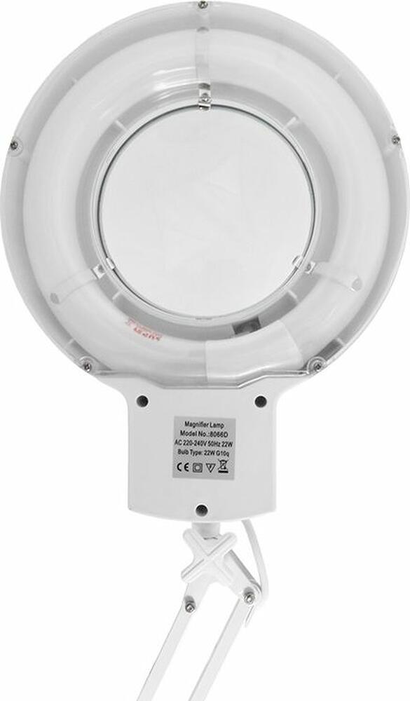 REXANT 31-0011 Лупа на струбцине круглая 5D с подсветкой, ø127мм, белая REXANT 