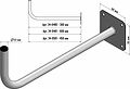REXANT 34-0481 Кронштейн эфирный Г-образный, 60см REXANT REXANT 34-0481 Кронштейн эфирный Г-образный, 60см REXANT
