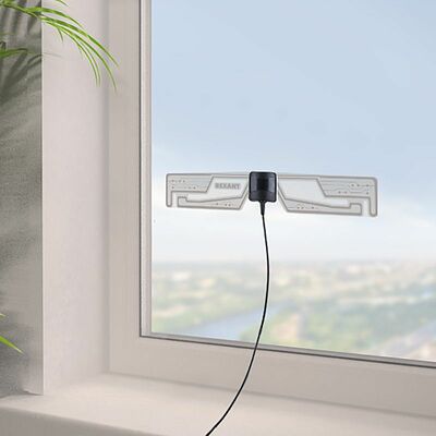 REXANT 34-0707 Антенна комнатная «Активная» с USB питанием, для цифрового телевидения DVB-T2, Ag-707 REXANT