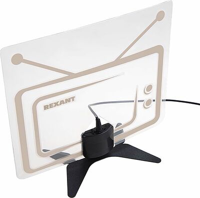 REXANT 34-0717 Антенна комнатная «Активная» для цифрового телевидения DVB-T2, Ag-717 REXANT