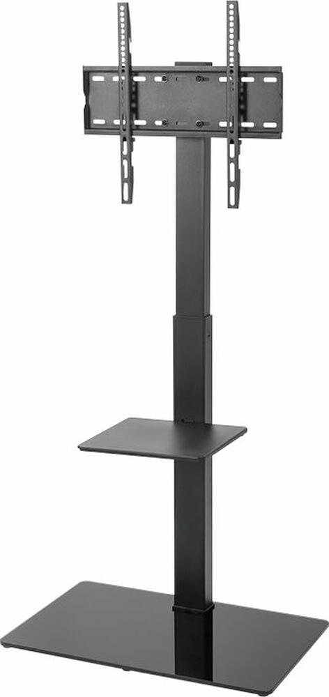 REXANT 38-0317 Напольная стойка с кронштейном для телевизора 32 quot;-55 quot;, с дополнительной полкой для медиаоборудования, серия PROFI REXANT