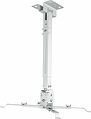 REXANT 38-0323 Кронштейн для проектора потолочный с регулировкой расстояния (430-650 мм) макс. 15кг, белый, серия PROFI REXANT REXANT 38-0323 Кронштейн для проектора потолочный с регулировкой расстояния (430-650 мм) макс. 15кг, белый, серия PROFI REXANT