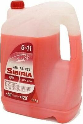 Sibiria Antifreeze G11 −40 800887 антифриз готовый красный, 10 кг