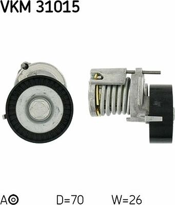 SKF VKM 31015 натяжной ролик поликлинового ремня VW, Skoda, Seat, Audi A2 (030 145 299 C)