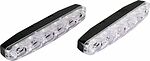 Вымпел DRL-HP-6 (5045) дневные ходовые огни, 6 светодиодов COB, с повтором поворота, пластиковый корпус, 2 шт.