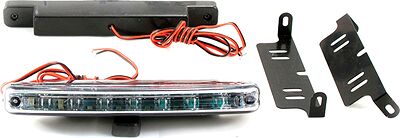 Вымпел DRL-L8 3528 SMD (5051) дневные ходовые огни, 8 светодиодов, IP65, пластиковый корпус, 2 шт.