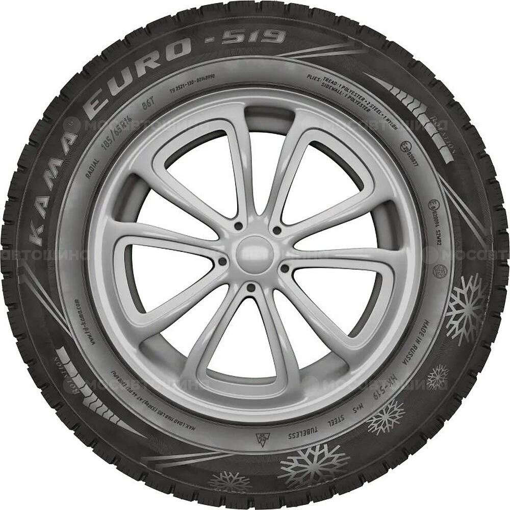Seitenansicht Кама Евро 519 (нешип) 185/75 R16 