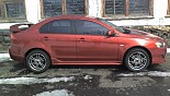 Felgen Kosei D-Racer am Fahrzeug Mitsubishi Lancer X Felgen Kosei D-Racer am Fahrzeug Mitsubishi Lancer X