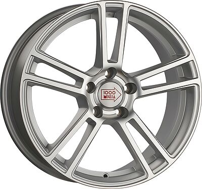 1000Miglia MM1002 8.5x19 5x112 ET 32 Dia 66.6 Matt Silver Polished