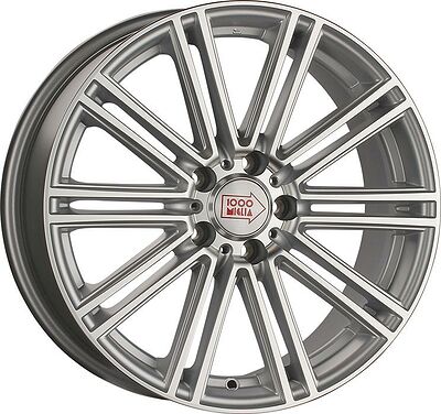 1000Miglia MM1005 8x18 5x112 ET 30 Dia 66.69 Matt Silver Polished