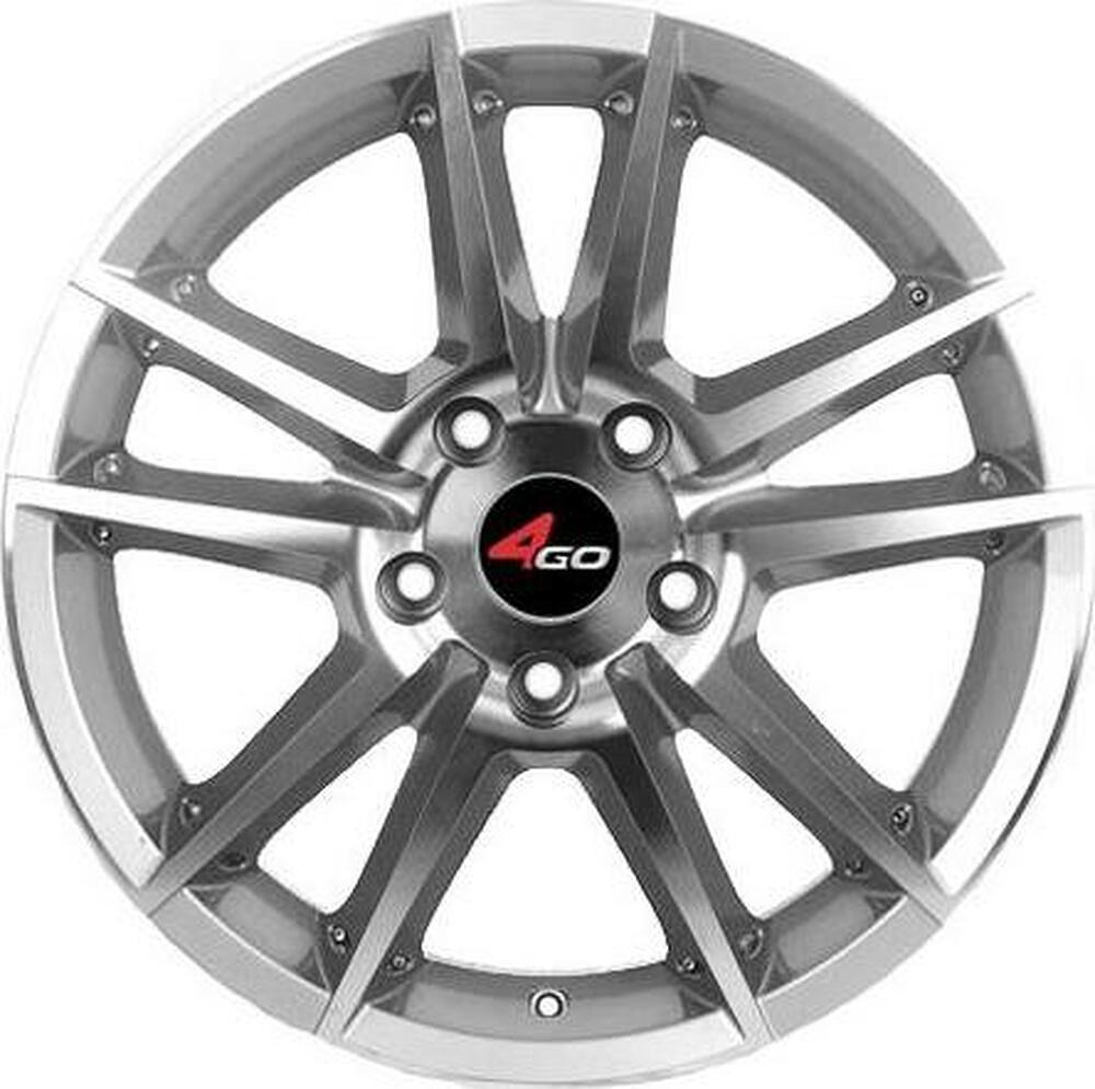 4GO 289 6x15 4x100 ET 38 Dia 67.1 Silver