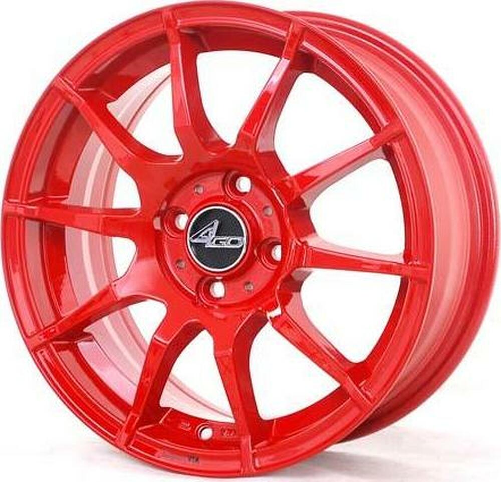 4GO 5007 7x16 4x100 ET 40 Dia 67.1 Red