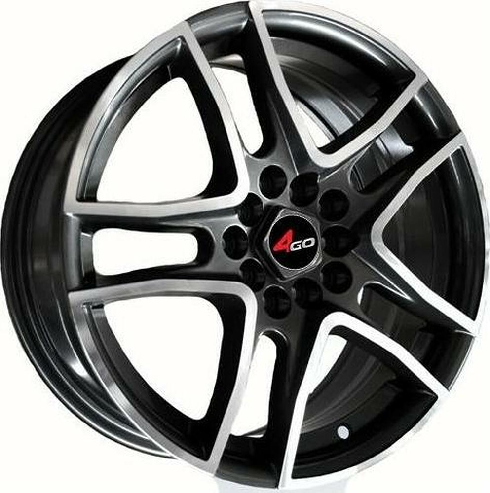 4GO 5350 6.5x15 4x100 ET 38 Dia 67.1 Silver