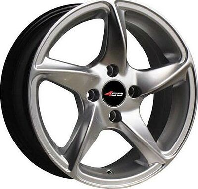 4GO 63 6x14 4x98 ET 35 Dia 58.6 Silver