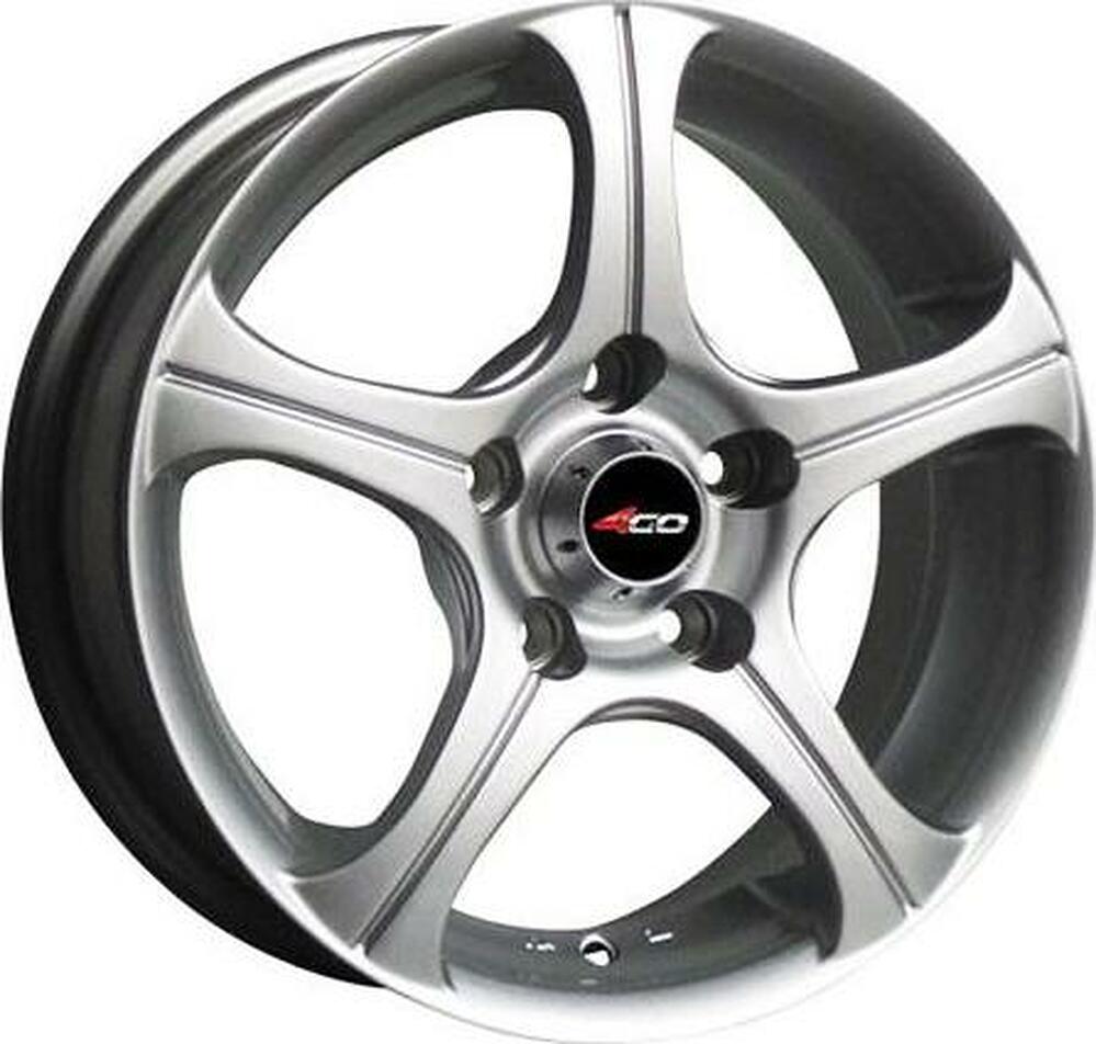4GO CT001 6x15 4x100 ET 45 Dia 67.1 Silver