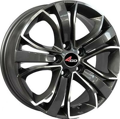 4GO XS667 6x14 4x98 ET 38 Dia 58.6 GMMF