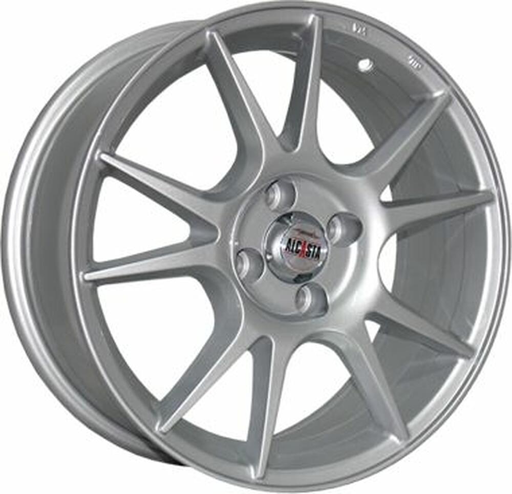 Alcasta M40 6.5x16 4x100 ET 50 Dia 60.1 silver