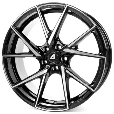 Alutec ADX.01 8.5x20 5x112 ET 30 Dia 70.1 Diamant Black Front Polished
