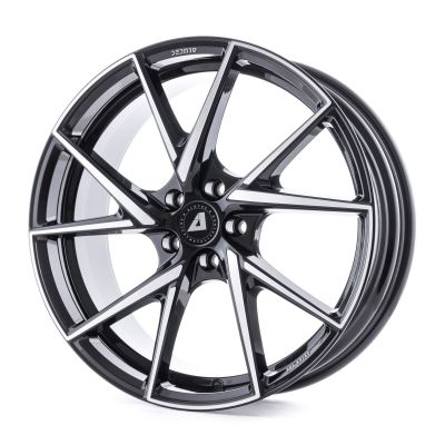Alutec ADX.01 8.5x18 5x112 ET 30 Dia 70.1 Diamond Black Front Polished