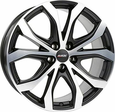Alutec W10X 9x20 5x108 ET 35 Dia 63.4 Racing black front polished