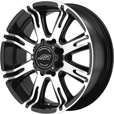 American Racing AR708 9x18 5x139 ET 20 Dia 108 Black/Machined