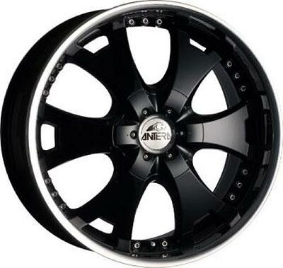 Antera 361 9.5x20 6x139.7 ET 12 Dia 110.1 Racing Black Lip Polished