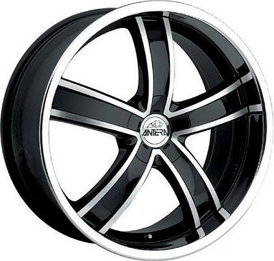 Antera 381 9x22 5x114.3 ET 40 Dia 75.1 Diamont Black Front and Lip Polished
