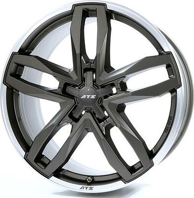 ATS Temperament 9.5x20 5x112 ET 35 Dia 75.1 Blizzard Grey Lip Polished
