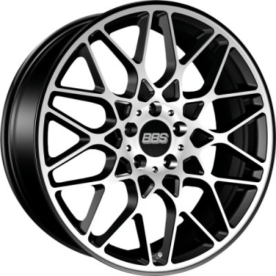 BBS RX-R 9.5x20 5x112 ET 40 Dia 82 Satin black/diamond-cut