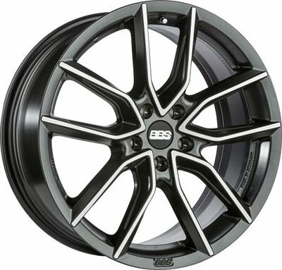BBS XA 8x20 5x112 ET 32 Dia 82 Black + Diamond Cut
