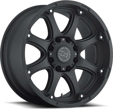 Black Rhino Glamis 9x20 8x165 ET -12 Dia 120 black
