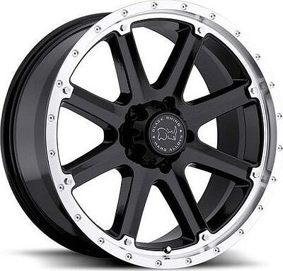 Black Rhino Moab 9x20 8x165 ET -12 Dia 120 Matte Black
